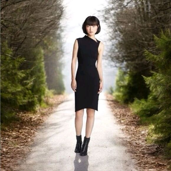 Hermut Lang Gala Body Contusion Dress Black Size M - Picture 1 of 7